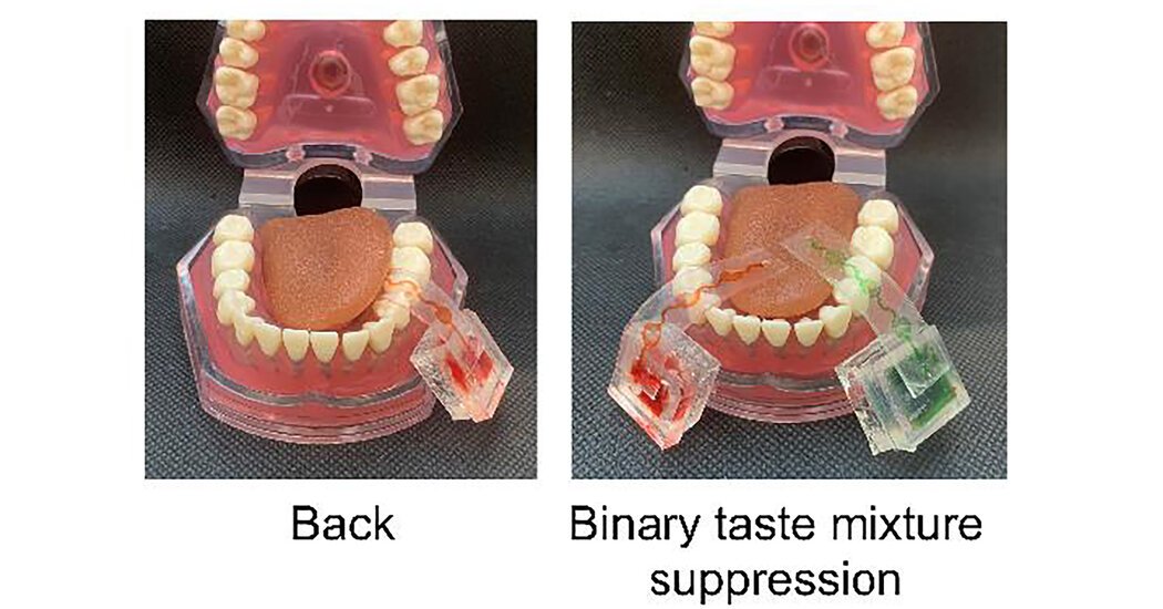 It's like virtual reality glasses for your mouth